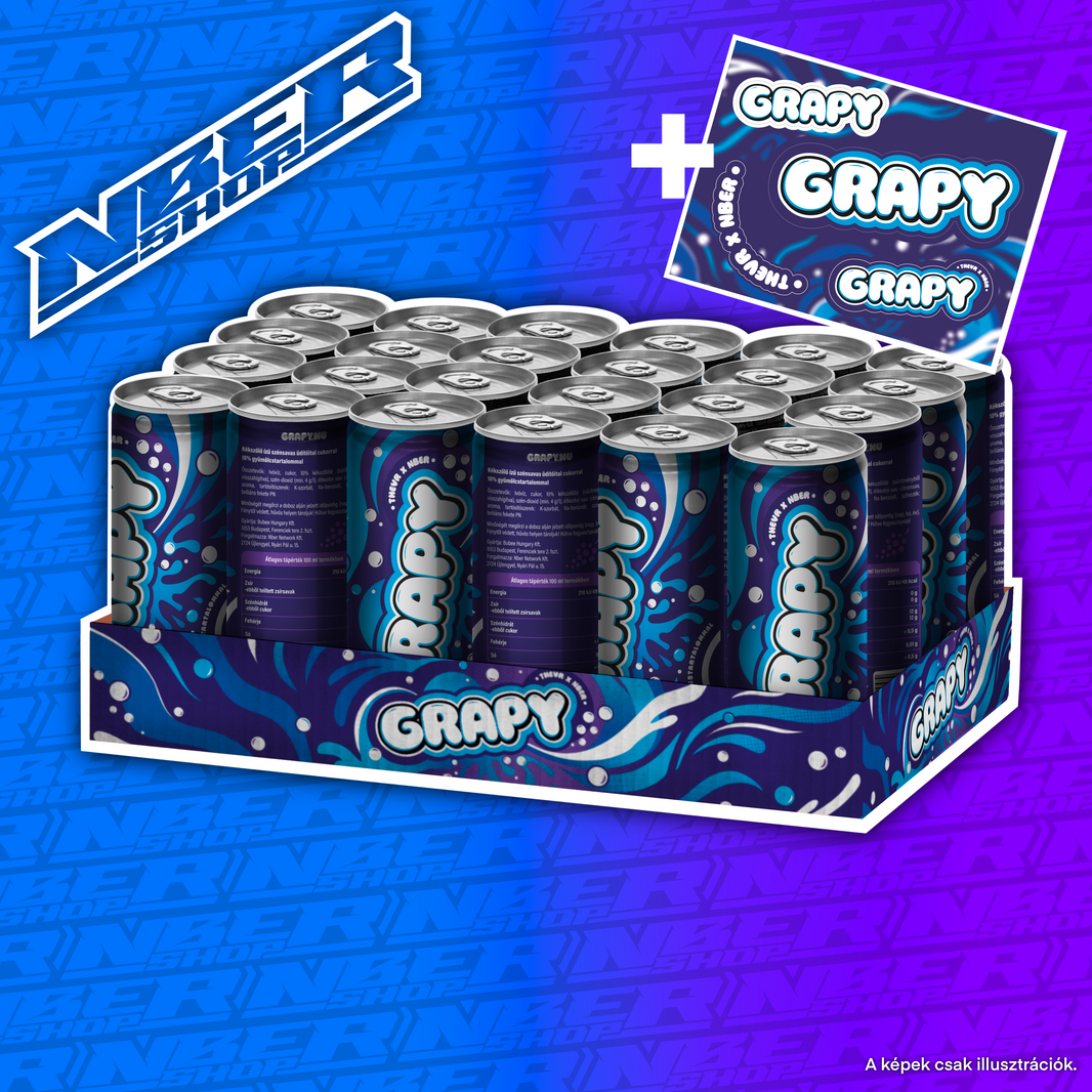NBER- GRAPY üditőital  24db (Tálca)