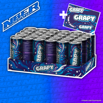 NBER- GRAPY üditőital  24db (Tálca)