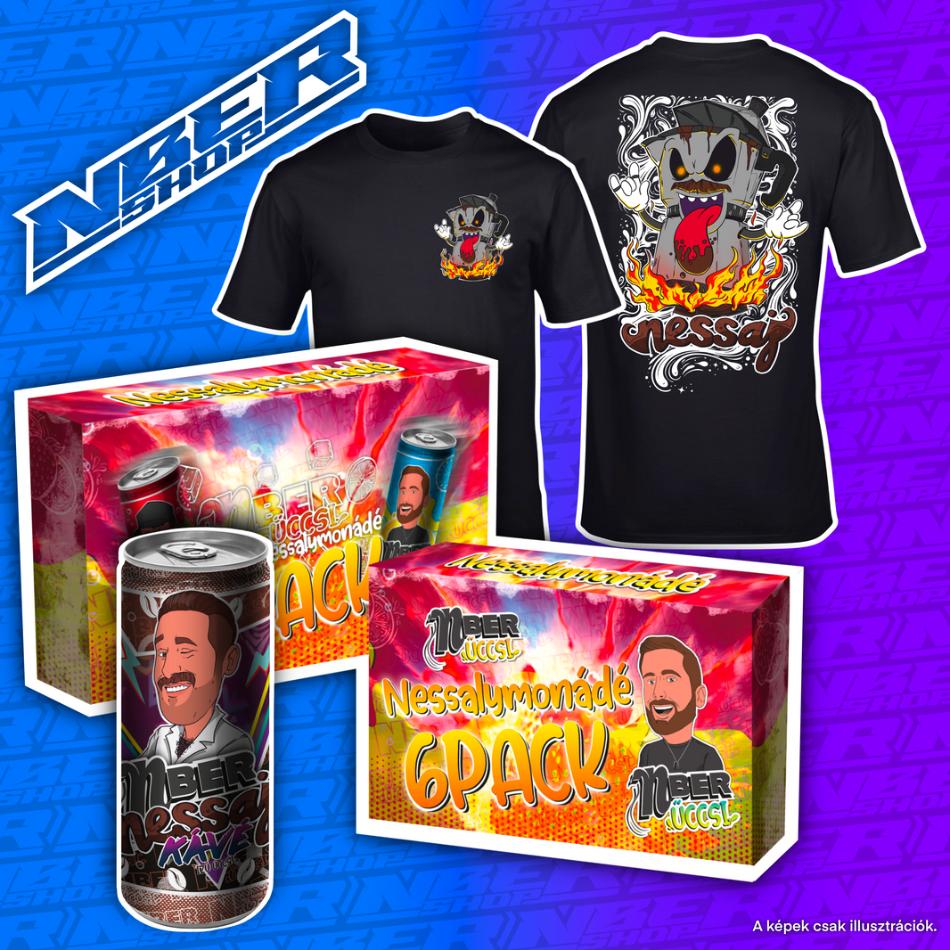 NBER- Nessaj Kávé Üdítőital 6-os pack + Nessaj Kávéfőző póló