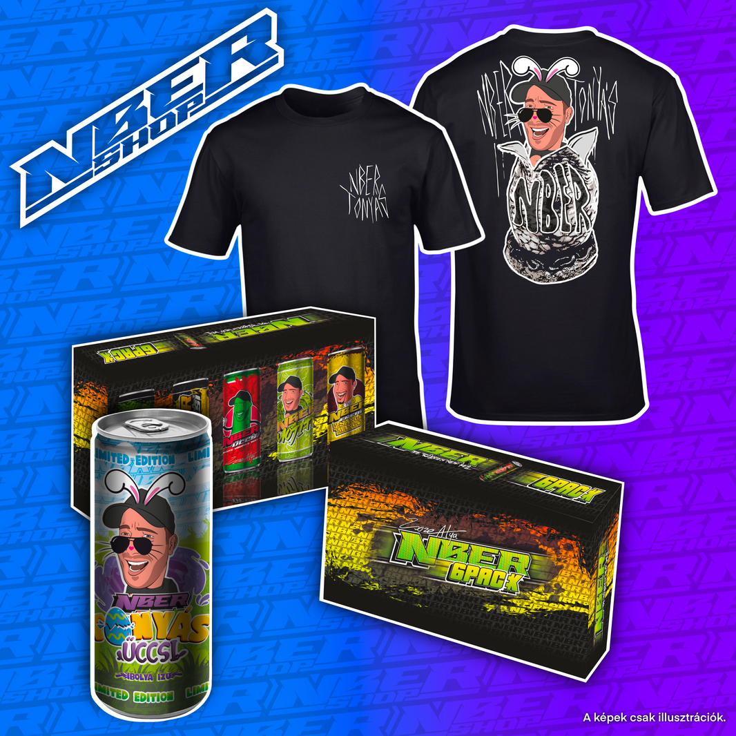 NBER- Tonyás Húsvéti 6-os pack + Tonyás Alien póló
