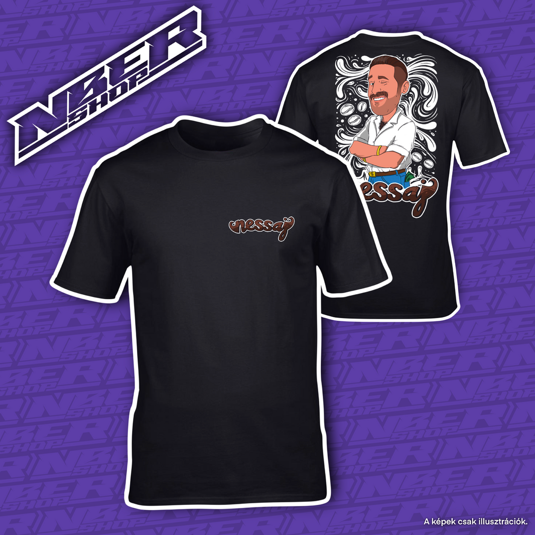 Nessaj Kávé - Bajusz Póló