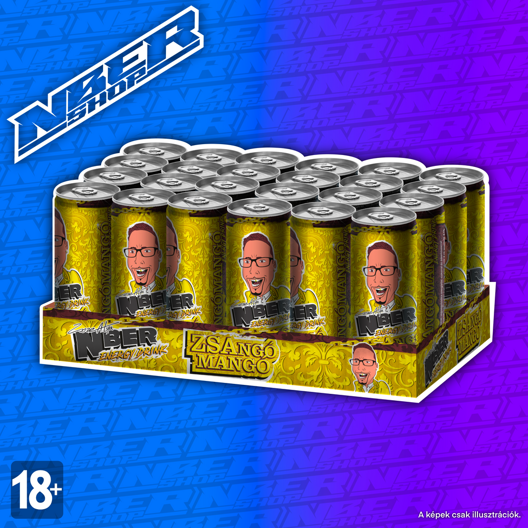 NBER Energy Drink - Zsangó-Mangó - 24 db (Tálca)